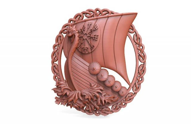 viking ship 3 cnc 3D Print Model .c4d .max .obj .3ds .fbx .stl .blend 