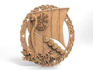 viking ship 3 cnc 3D Print Model