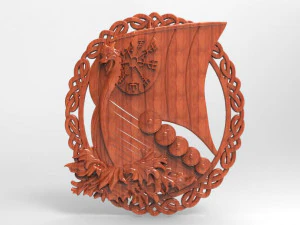 viking ship 3 cnc 3D Print Model