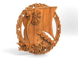 viking ship 3 cnc 3D Print Model
