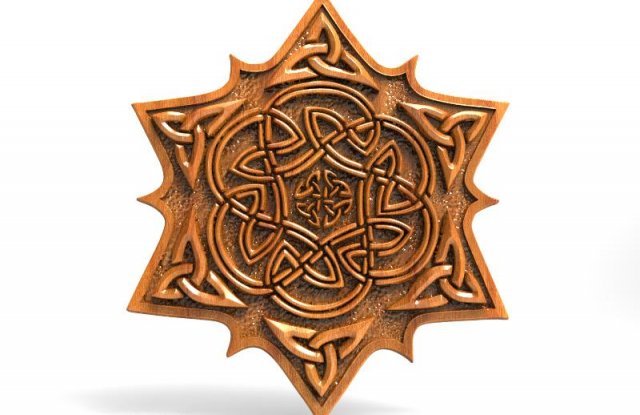 celtic sun cnc 2 3D 프린트 모델 .c4d .max .obj .3ds .fbx .stl .blend 