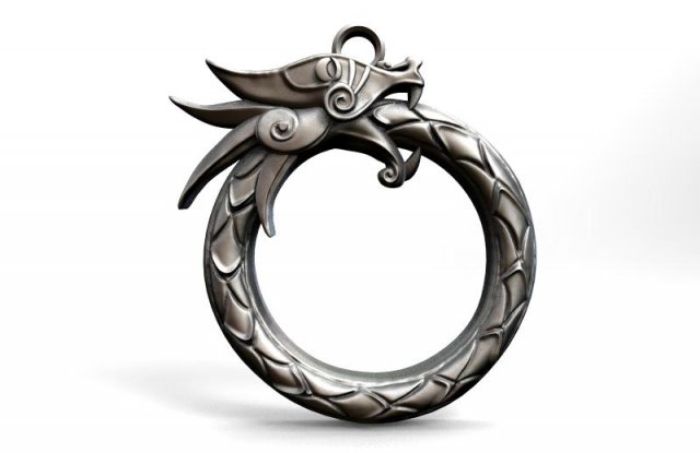viking dragon pendant 6 Modelo de Impressão 3D .c4d .max .obj .3ds .fbx .stl .blend 