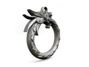 viking dragon pendant 6 Modelo de Impressão 3D