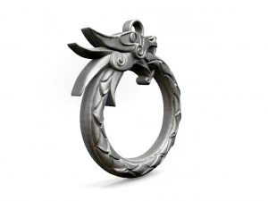 viking dragon pendant 6 3D Print Model