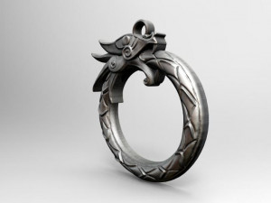 viking dragon pendant 6 Modelo de Impressão 3D