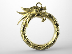 viking dragon pendant 6 Modelo de Impressão 3D