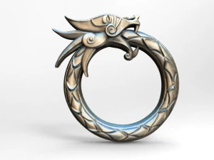 viking dragon pendant 6 3D Print Model