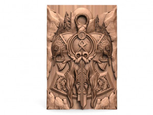 viking skull cnc 3D Print Model