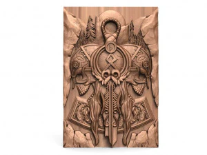 viking skull cnc 3D Print Model