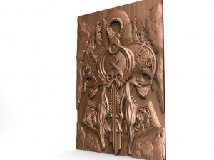 viking skull cnc 3D-printmodel