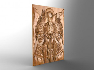 viking skull cnc 3D-printmodel