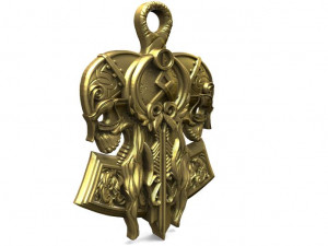viking skull pendant 3D Druckmodell