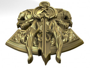 viking skull pendant 3D Druckmodell