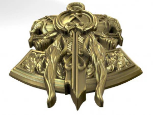 viking skull pendant 3D Print Model