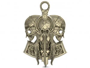 viking skull pendant 3D Print Model