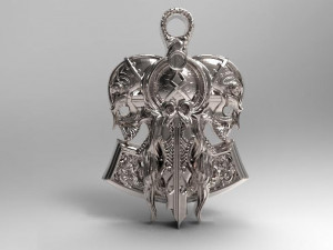 viking skull pendant 3D Druckmodell