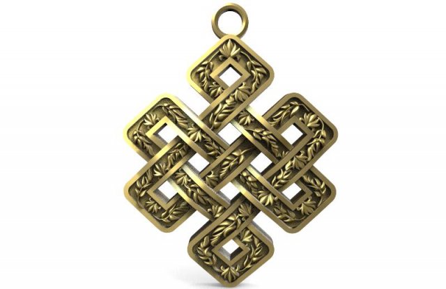celtic knot pendant 3D Принт Модель .c4d .max .obj .3ds .fbx .stl .blend 