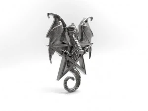 dragon pentagram pendant 3D Print Model