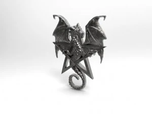 dragon pentagram pendant 3D Print Model