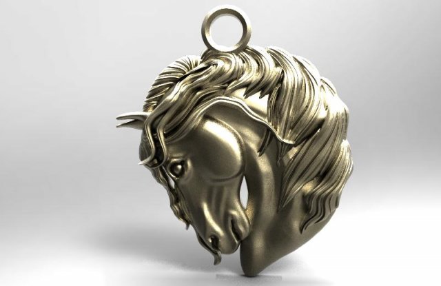 horse 3 pendant Model do druku 3D .c4d .max .obj .3ds .fbx .stl .blend 