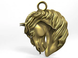 horse 3 pendant 3D Print Model