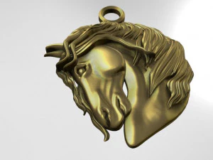 horse 3 pendant 3D Print Model