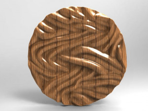 wave panel deco cnc 3D-printmodel