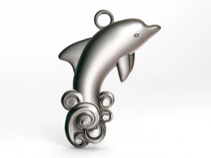 кулон дельфин 3D Принт Модель