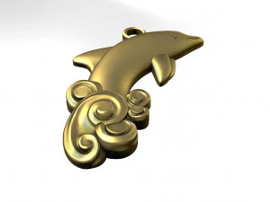 dolphin pendant 3D Print Model