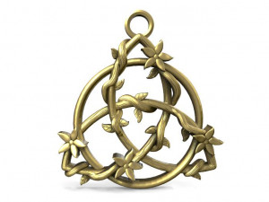 celtic triquetra pendant 3Dプリントモデル