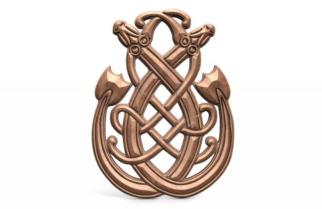 celtic dragon cnc 2 3D Print Model .c4d .max .obj .3ds .fbx .stl .blend 
