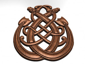 celtic dragon cnc 2 3D Print Model