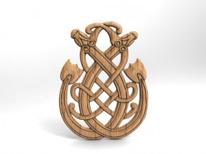 celtic dragon cnc 2 3D Print Model