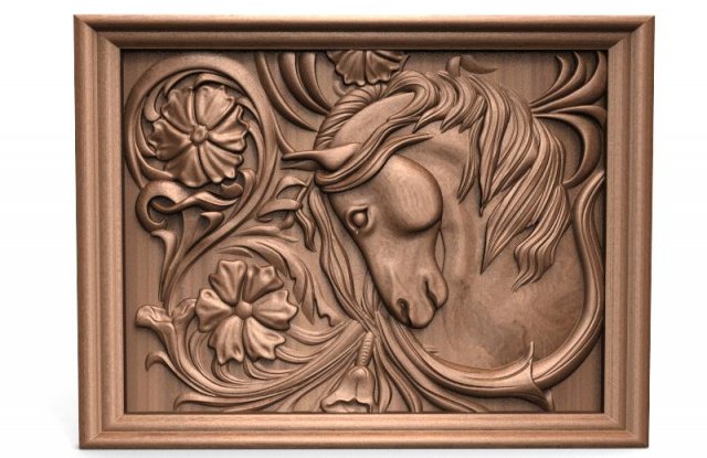 horse cnc 3 Model Cetak 3D .c4d .max .obj .3ds .fbx .stl .blend 