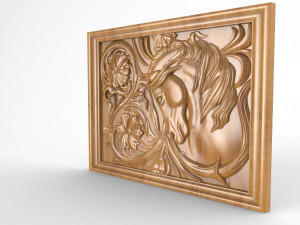 horse cnc 3 Model Cetak 3D