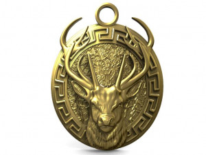 deer pendant 3D Принт Модель