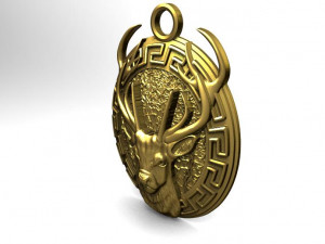 deer pendant 3D Baskı Modeli