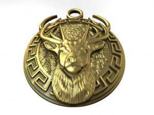 deer pendant 3D Baskı Modeli
