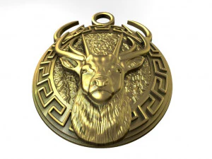 deer pendant 3D Print Model