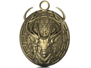 deer pendant 3D Baskı Modeli