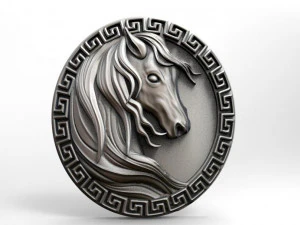 horse pendant 4 3D Print Model
