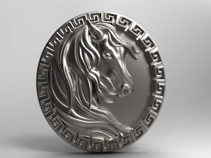 horse pendant 4 3D 프린트 모델