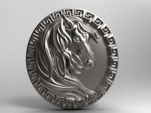 horse pendant 4 3D Print Model