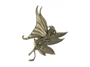 dragon leaf pendant 3D Print Model
