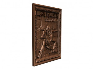 iron maiden eddie piece of mind cnc 3D Print Model