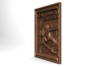 iron maiden eddie piece of mind cnc 3D Print Model
