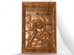 iron maiden eddie piece of mind cnc 3D Print Model