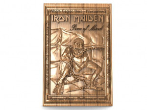 iron maiden eddie piece of mind cnc 3D Print Model