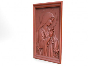 the virgin mary cnc 3D Print Model