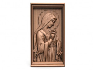 the virgin mary cnc 3D Print Model